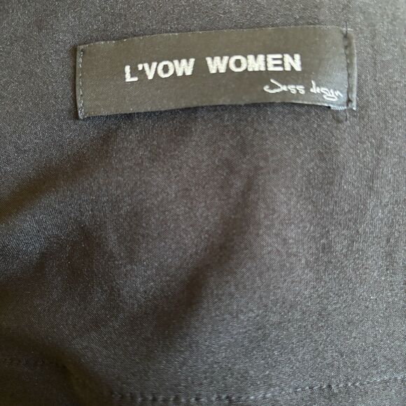 Roaring 20s Flapper Mini Dress Fringe Black Gold Size XL Party Retro‎ Cocktail - Picture 10 of 12